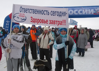 Сотрудники ОККВД вышли на лыжню